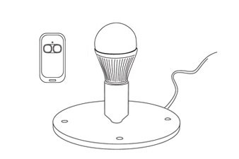 Indoor with RGB LED bulb 9W