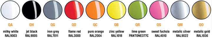 Lacquered colors - glossy