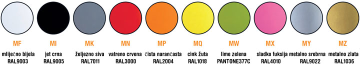 Lakirane boje - mat