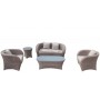 Jerez round SET, color: dark miced brown