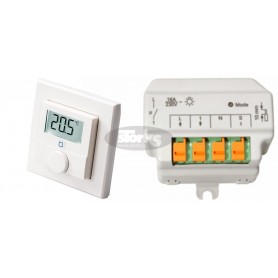 Brezžični zidni termostat s skritim sprejemnikom