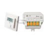 Wireless wall thermostate with hidden receiver
