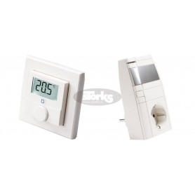 Wireless wall thermostate with standard receiver