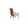 Barlow Tyrie Monterey Armchair Deep Seating - Teak & Cord