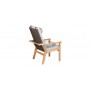 Barlow Tyrie Monterey Armchair Deep Seating - Teak & Cord