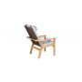 Barlow Tyrie Monterey Armchair Deep Seating - Teak & Cord