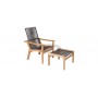Barlow Tyrie Monterey Armchair Deep Seating - Teak & Cord