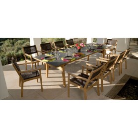 Barlow Tyrie Monterey pravokotna miza 300 cm- tik in keramika