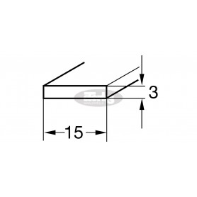 Anti-slide strip 3 x 15 mm