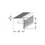 Aluminijasti L profil