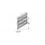 Aluminium end strip