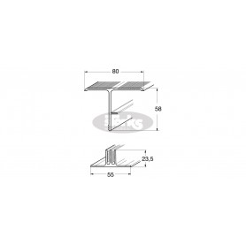 Aluminijski profil za pokrivanje ekspanzijskih spojeva
