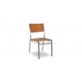 Mediterranea techno wood stol, barva: siva/teak