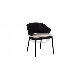 Point Fennec armchair, color: black 59 or ivory 36