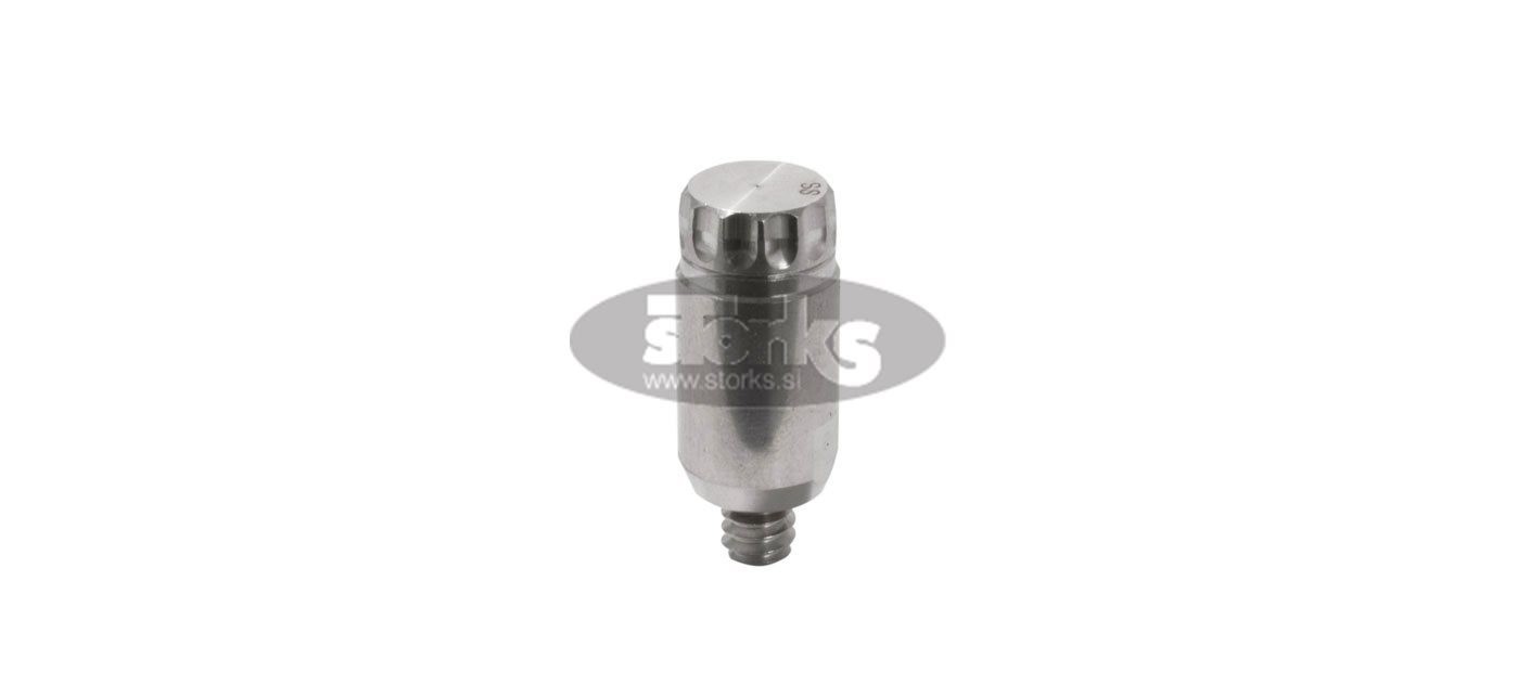 Antidrop washable inox nozzle with whole from 15 to 50 μm