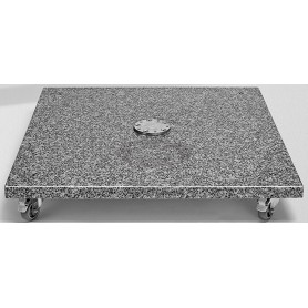 Granitna baza M4, 120 kg, 90 x 90 x v17, prirodan kamen s kotačima Granitna baza M4, 120 kg, prirodan kamen s kotačima