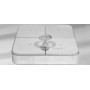 Base with castors M4 150 kg, 80 x 80 x v14 cm, cast concrete decor