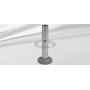 Support tube M4, P+, galvanized steel