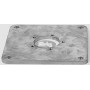 Mounting plate M4, galvanized steel