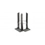Corner clamping foot
