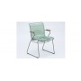 Click dining chair with armrests
