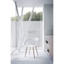 Cannes BL armchair with wooden legs