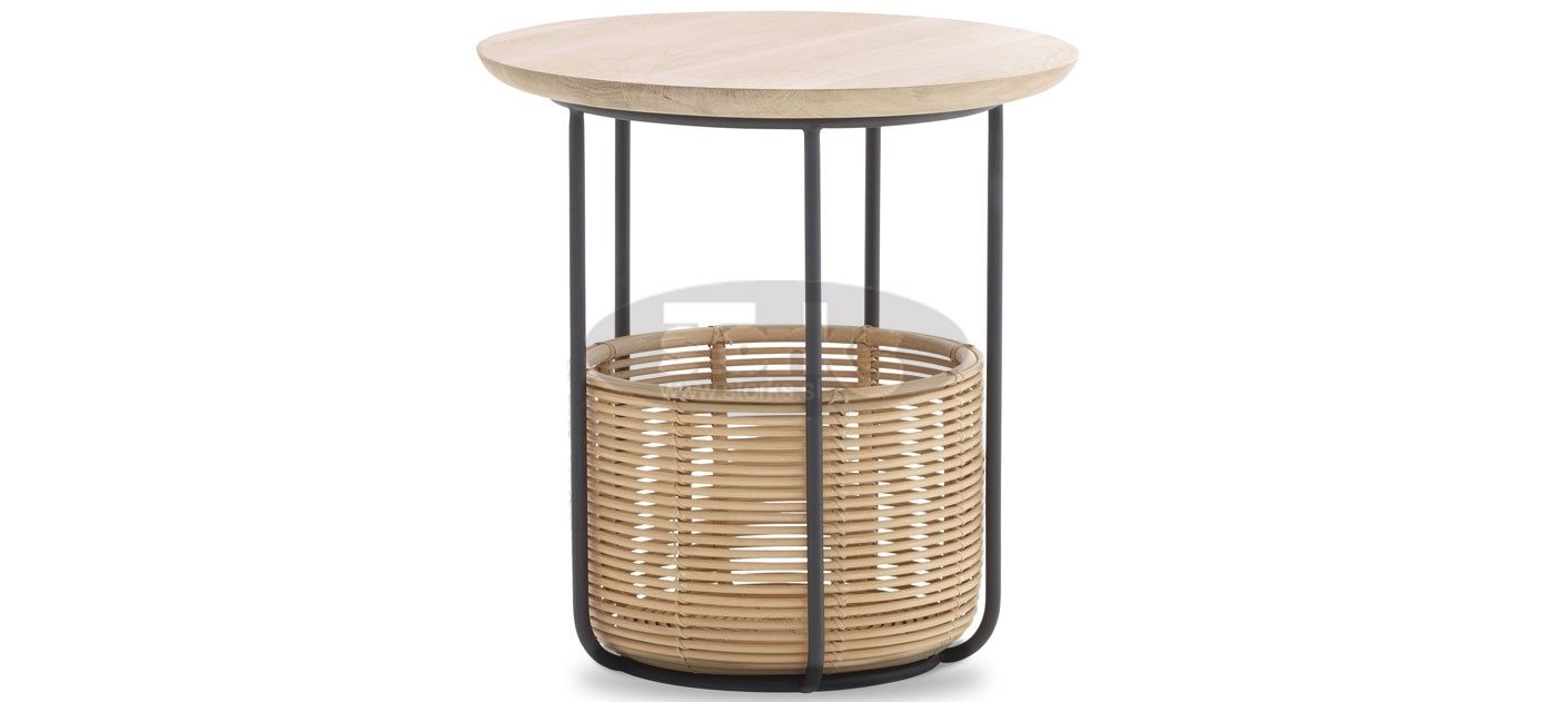 Basket side table medium