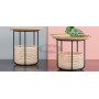 Basket side table medium