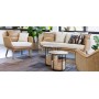 Basket side table medium