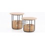 Basket side table medium