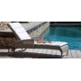 Safi sunlounger with arms