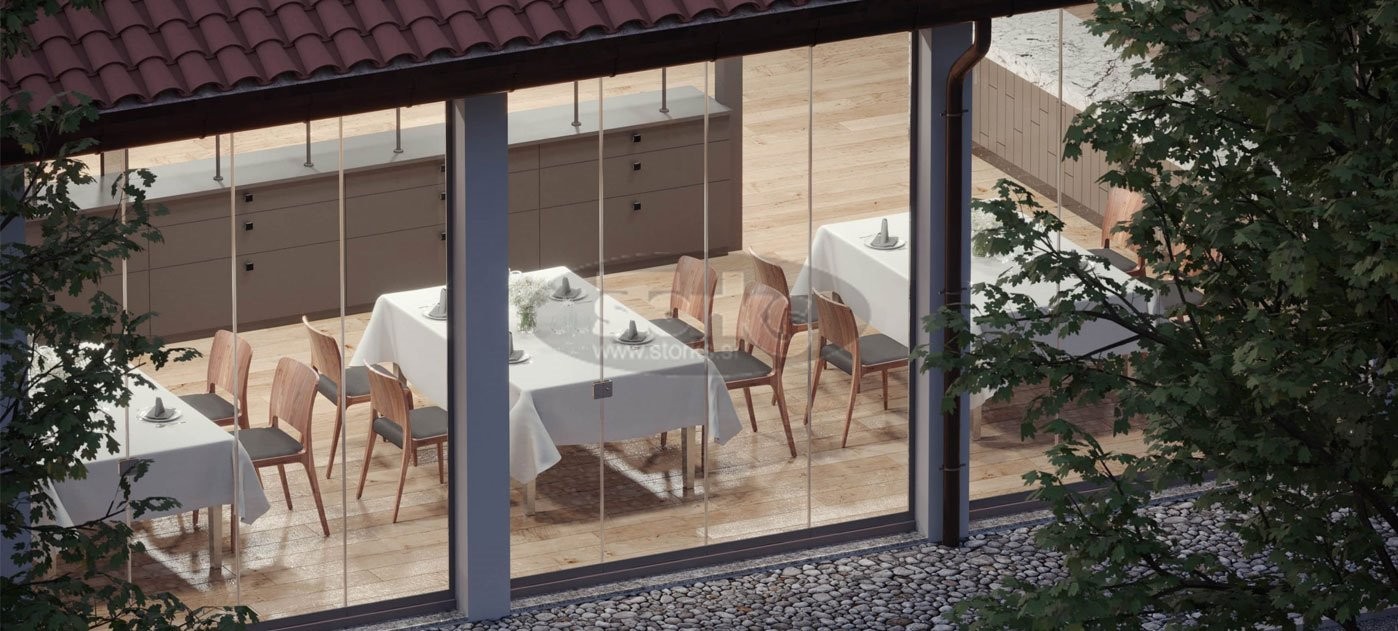 G81 Zložljiv panoramski okenski sistem