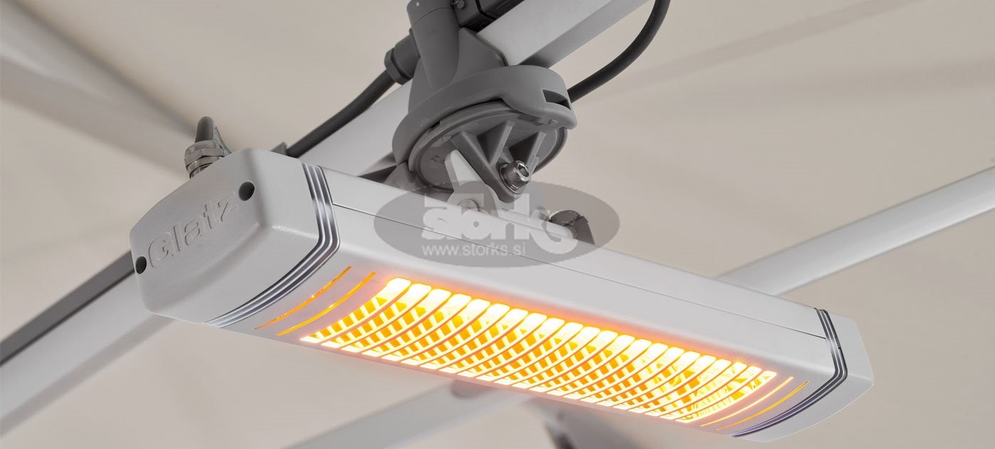 GLATZ grelec (infrardeči) za nadzor Pz14, polirani aluminij, 1500 W, 230 V, 6,5 A