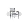 Character armchair, color: silver, cushion: white