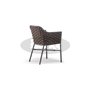 Fidel armchair, color: brown, frame: anthracite