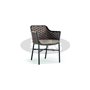 Fidel armchair, color: taupe, frame: black