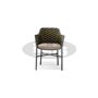 Fidel armchair, color: dark green, frame: black