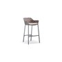 Fidel barstool, color: taupe, frame: black
