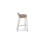 Fidel barstool, color: begie, frame: taupe