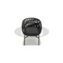 Tupile armchair, color: dark grey, frame: black