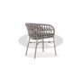 Tupile armchair, color: silver grey, frame: taupe