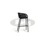 Tupile barstool, color: dark grey, frame: black
