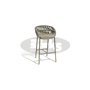 Tupile barstool, color: silver grey, frame: taupe