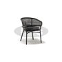Penonome armchair, color: dark grey, frame: anthracite