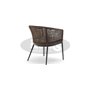 Colon armchair, color: brown, frame: anthracite