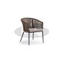 Colon armchair, color: brown, frame: anthracite