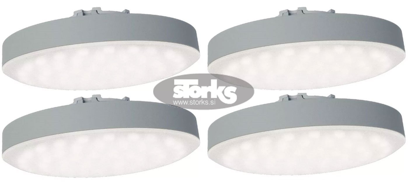 Osyrion Spot LED lučka na baterije, komplet štirih, z daljinskim upravljalnikom, vključno s polnilnikom