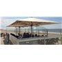 Radiant heater (infrared heater), polished aluminium, 1500 W, 230 V, 6.5 A