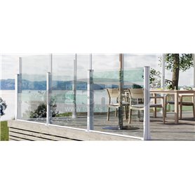 Café au Lä height-adjustable windscreen Diamond-edition, max. 160 cm width Café au Lä height-adjustable windscreen Diamond-edition