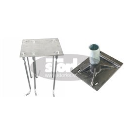 Nosilec za v beton s temeljem dimenzije 70 x 70 x v50 cm in nosilcem